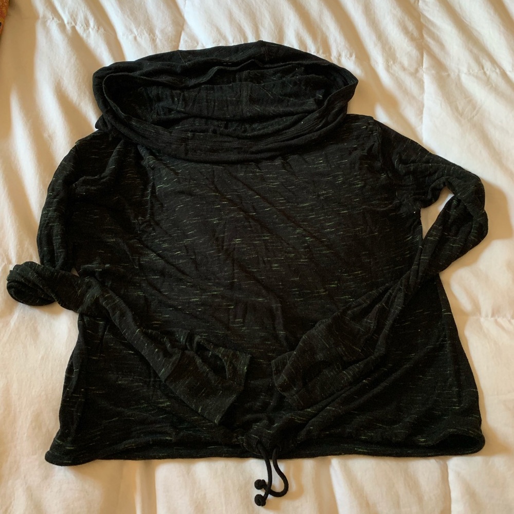 Sweaty Betty Long Sleeve Heathered Hooded Top M